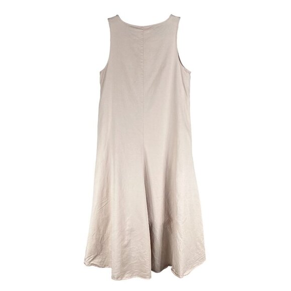 Anthropology Maeve XS Camillia Blush Dropwaist HiLow Dress Linen Blend Lagenlook - Picture 6 of 16